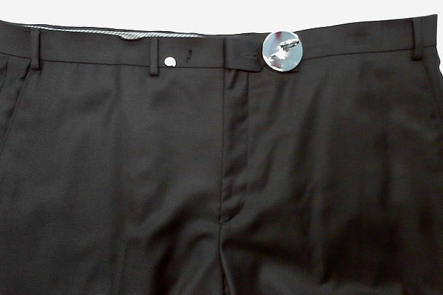 Michael Kors Mens Classic fit Dress Pants 42 / 32 Black Solid Stretch