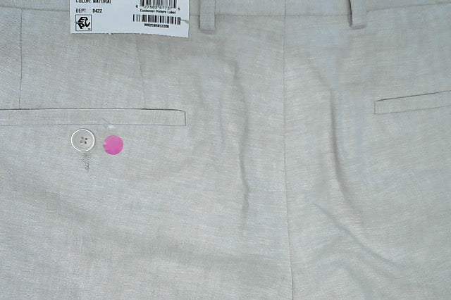 Bar Iii Mens Slim fit Dress Pants 32 / 30 Beige Solid Stretch