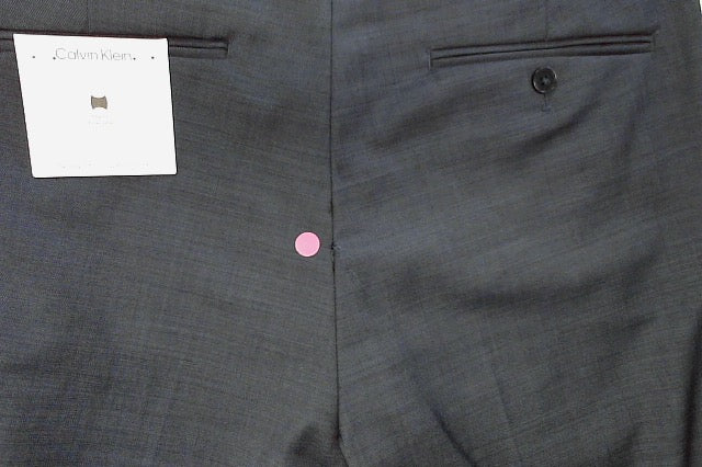 Calvin Klein Mens Skinny-Fit Wool Blend Su Blue 30x32