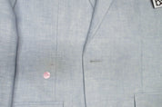 Bar Iii Mens Slim fit Sport Coat Blazer 40 R Light Blue Solid Stretch