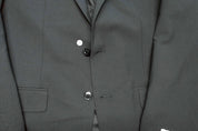 Bar Iii Mens Skinny fit Sport Coat Blazer 42 R Black Solid Stretch