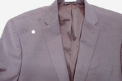 Bar Iii Mens Slim fit Suit Jacket Blazer 44 R Berry Purple Solid Stretch