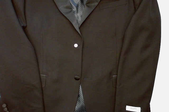 Alfani Mens Slim fit Tuxedo Jacket Blazer 42 R Black Solid Stretch
