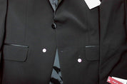 Calvin Klein Mens Slim fit Tuxedo Jacket Blazer 40 S Black Solid Stretch