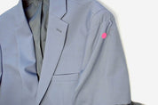 Bar Iii Mens Slim fit Suit Jacket Blazer 40 L Sky Blue Solid Stretch