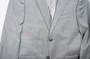 Calvin Klein Mens Skinny fit Suit Jacket Blazer 38 S Powder Blue Solid Stretch