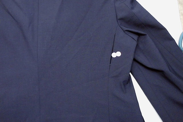 Bar Iii Mens Slim fit Suit Jacket Blazer 42 S Navy Blue Solid Stretch