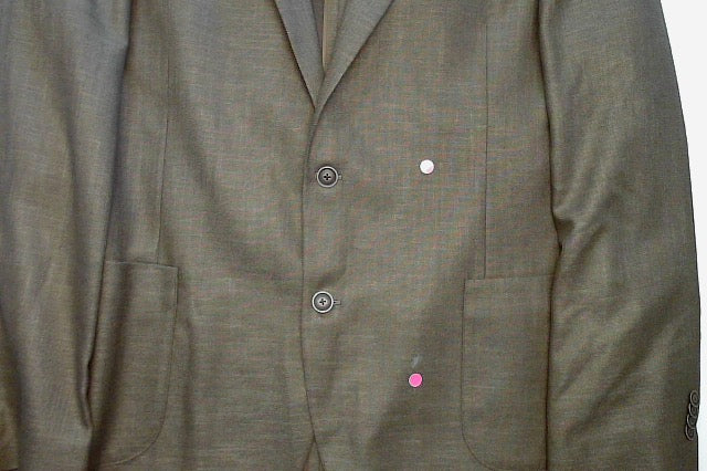 Nautica Mens Modern fit Sport Coat Blazer 46 L Brown Solid Stretch