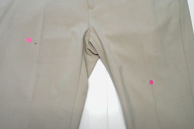 Calvin Klein Mens Slim fit Dress Pants 33 / 30 Beige Solid Stretch