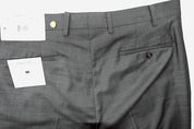 Calvin Klein Mens Slim fit Dress Pants 36 / 30 Dark Grey Solid Stretch