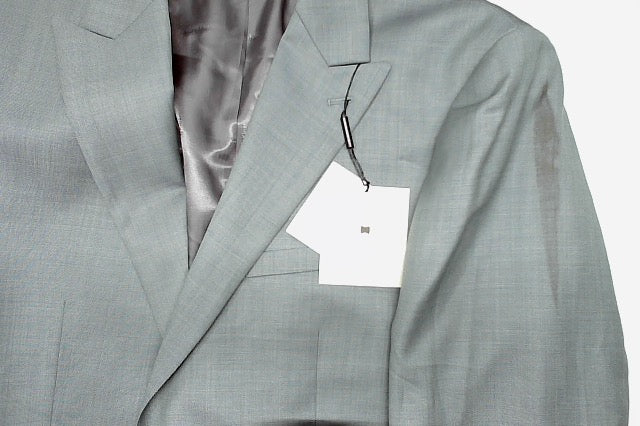 Calvin Klein Mens Slim fit Suit Jacket Blazer 44 L Sage Green Solid Stretch
