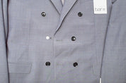 Bar Iii Mens Slim fit Double Breasted Suit Jacket Blazer 44 L Purple Stretch