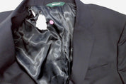 Brooks Brothers Mens Classic fit Suit Jacket Blazer 44 R Navy Blue Solid Stretch