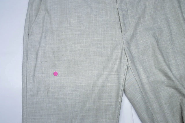 Calvin Klein Mens Slim fit Dress Pants 38 / 30 Beige Solid Stretch