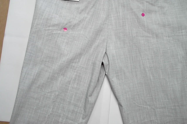 Calvin Klein Mens Slim fit Dress Pants 38 / 32 Light Grey Solid Stretch