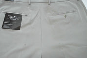 Perry Ellis Mens Modern fit Dress Pants 36 / 30 Beige Solid Stretch