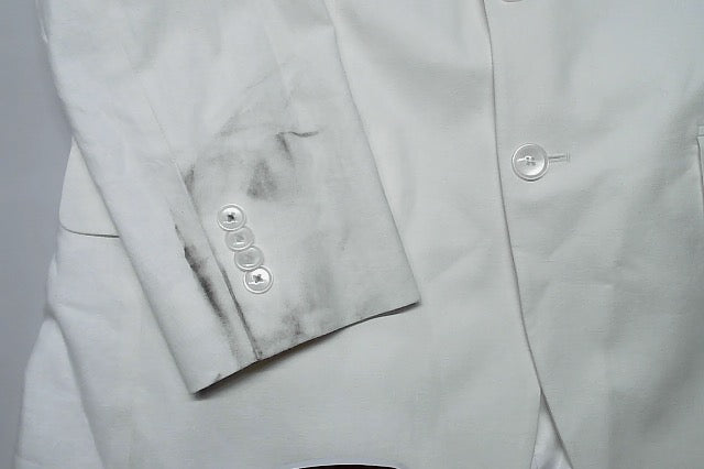 Tommy Hilfiger Mens Modern fit Sport Coat Blazer 40 S White Solid Stretch Linen