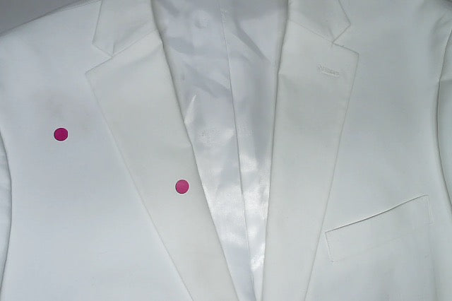 Tommy Hilfiger Mens Modern fit Suit Jacket Blazer 46 R White Solid Stretch