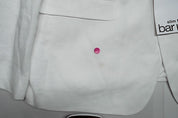 Bar III Mens Slim fit Sport Coat Blazer 44 L White Solid Stretch Linen