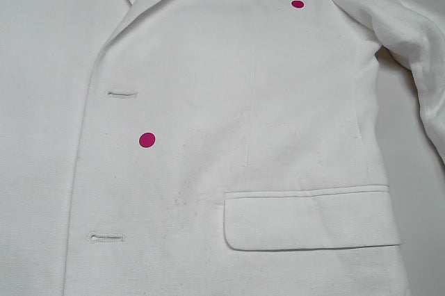 Bar Iii Mens Slim fit Suit Jacket Blazer 40 S White Solid Stretch Linen