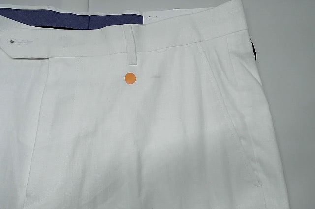 Tommy Hilfiger Mens Modern fit Dress Pants 32 / 32 White Solid Stretch