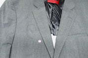 Hugo Boss Mens Modern fit Suit Jacket Blazer 40 S Light Grey Solid Stretch