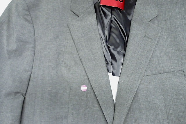 Hugo Boss Mens Modern fit Suit Jacket Blazer 40 S Light Grey Solid Stretch