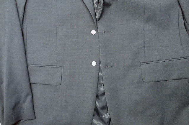 Calvin Klein Mens Slim fit Suit Jacket Blazer 40 S Navy Blue Solid Stretch