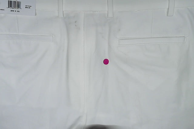 Michael Kors Mens Classic fit Dress Pants 36 / 32 White Solid Stretch