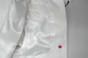 Bar Iii Mens Slim fit Suit Jacket Blazer 40 L White Solid Stretch