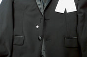 Calvin Klein Mens Skinny fit Tuxedo Jacket Blazer 40 R Black Solid Stretch