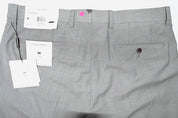 Calvin Klein Mens Slim fit Dress Pants 34 / 32 Light Grey Solid Stretch