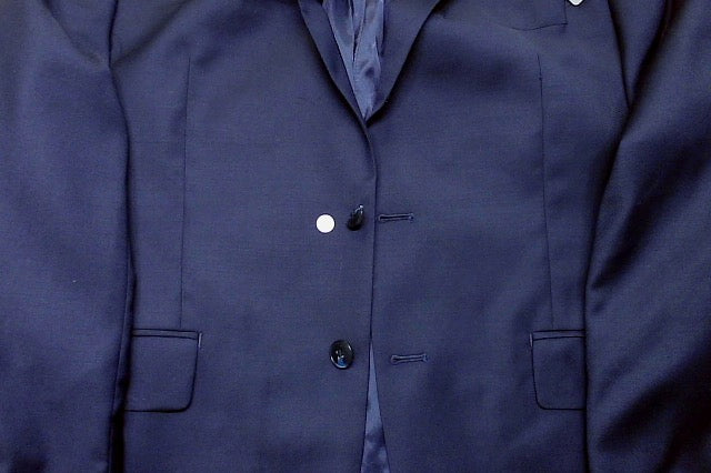Michael Kors Mens Classic fit Sport Coat Blazer 42 S Navy Blue Solid Stretch