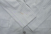 Kenneth Cole Reaction Womens Classic fit Suit Jacket Blazer Medium Grey Striped