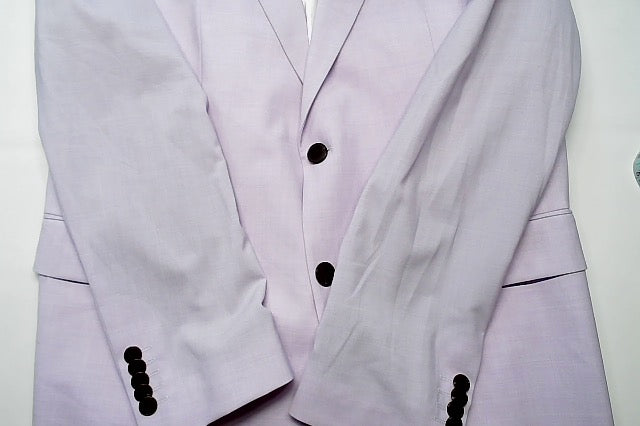 Hugo Boss Mens Modern fit Suit Jacket Blazer 46 R Lavender Purple Solid Stretch