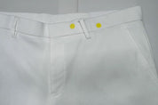 Tommy Hilfiger Mens Modern fit Dress Pants 34 / 32 White Solid Stretch