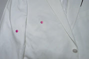 Tommy Hilfiger Mens Modern fit Suit Jacket Blazer 46 R White Solid Stretch