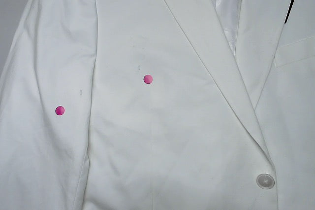 Tommy Hilfiger Mens Modern fit Suit Jacket Blazer 46 R White Solid Stretch