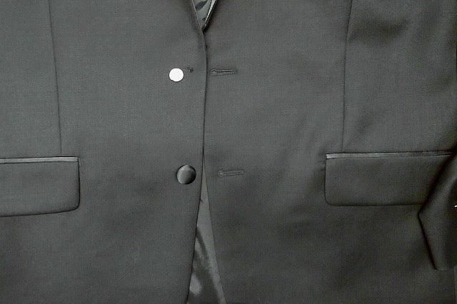 Michael Kors Mens Classic fit Tuxedo Jacket Blazer 42 S Black Solid Stretch