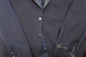 Tommy Hilfiger Mens Modern fit Suit Jacket Blazer 46 S Navy Blue Solid Stretch