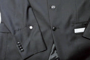Michael Kors Mens Classic fit Suit Jacket Blazer 40 R Black Solid Stretch