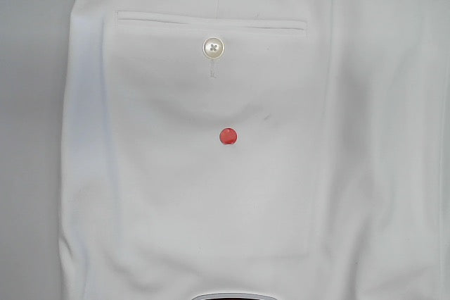 Tayion Mens Classic fit Dress Pants 36 / 32 White Solid Stretch