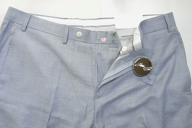 Michael Kors Mens Classic fit Dress Pants 36 / 30 Light Blue Solid Stretch