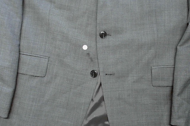 Michael Kors Mens Classic fit Sport Coat Blazer 48 R Grey Solid Stretch