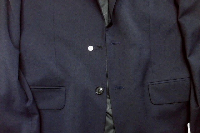 Tommy Hilfiger Mens Modern fit Suit Jacket Blazer 40 R Navy Blue Solid Stretch