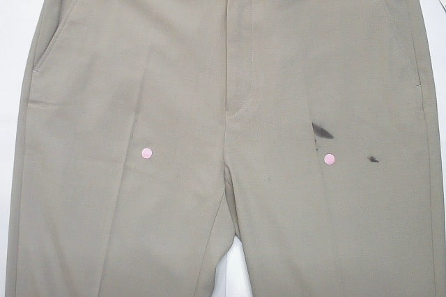 Calvin Klein Mens Slim fit Dress Pants 33 / 32 Beige Solid Stretch