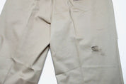 Haggar Mens Classic fit Dress Pants 34 / 32 Beige Solid Stretch