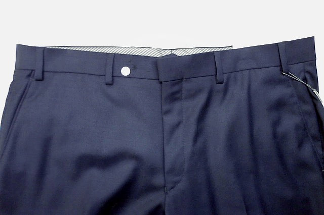 Michael Kors Mens Classic fit Dress Pants 36 / 30 Navy Blue Solid Stretch