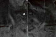 Bar III Mens Slim fit Sport Coat Blazer 44 L Black Solid Stretch