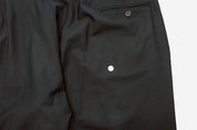 Brooks Brothers Mens Classic fit Dress Pants 42 / 30 Black Solid Stretch Wool